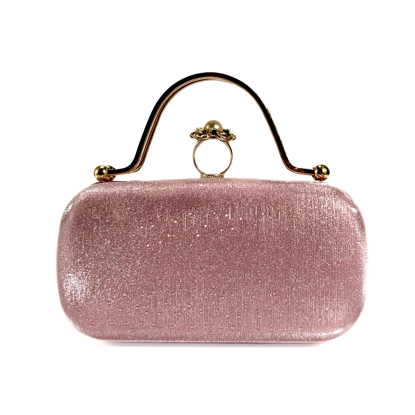 Pearl Clasp Ring Clutch (Pink)