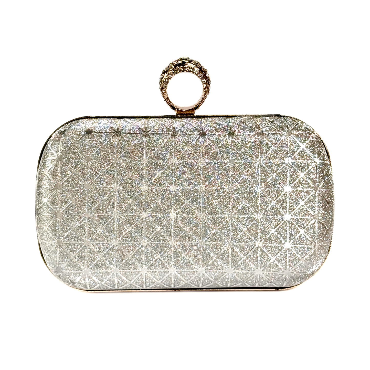 Glamorous Ring Clutch (Silver)
