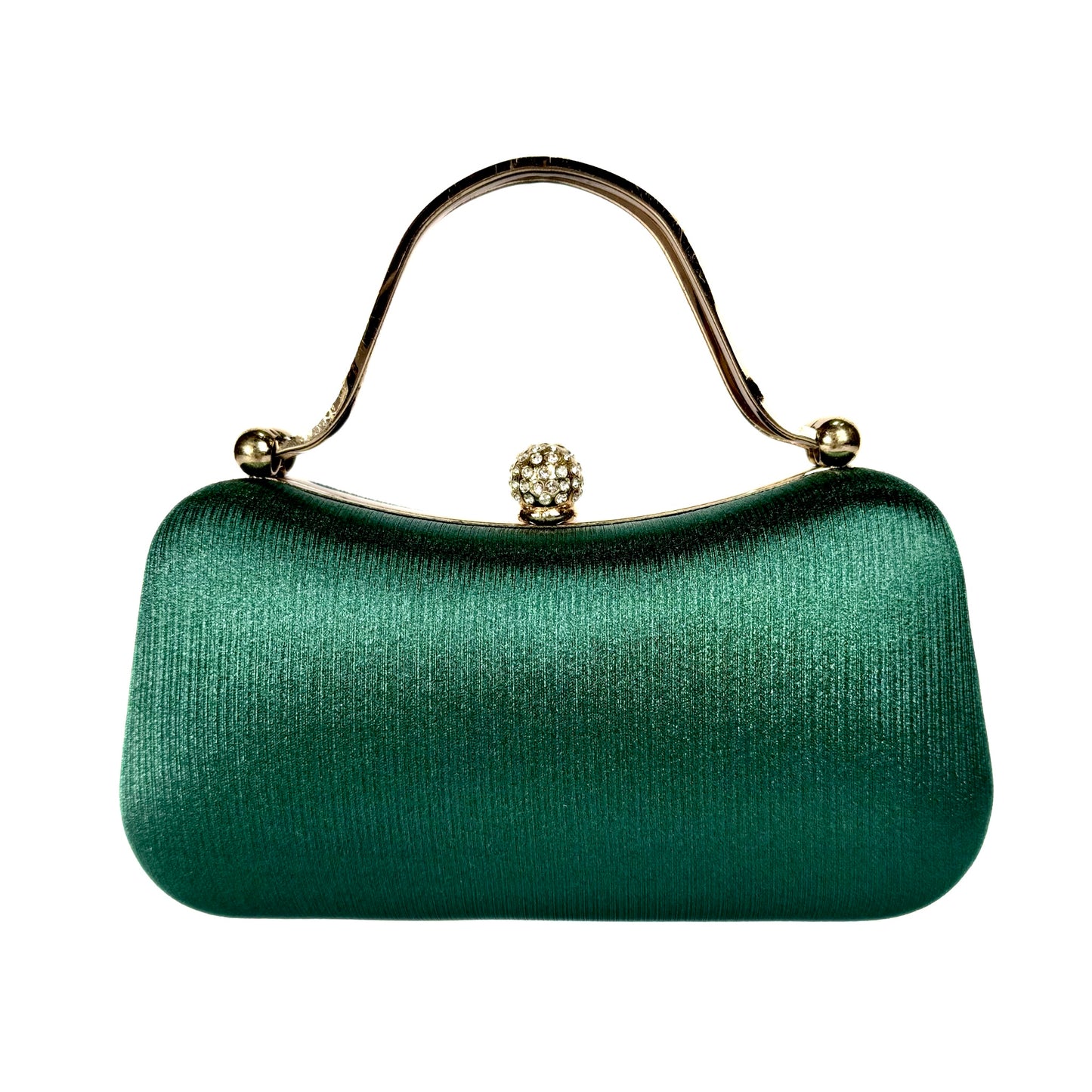 Crystal Sphere Clasp Clutch (Green)