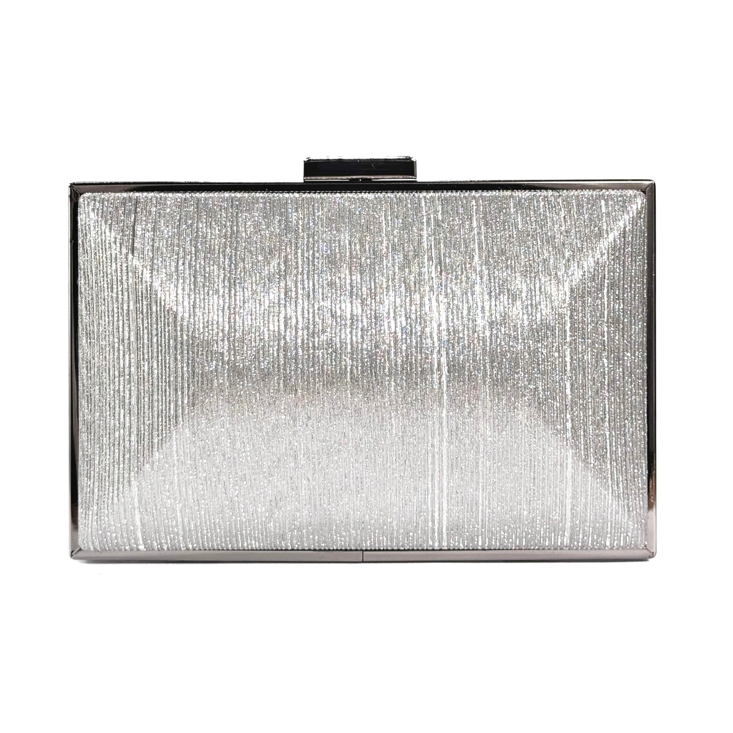 Classic Shimmer Clutch (Silver)