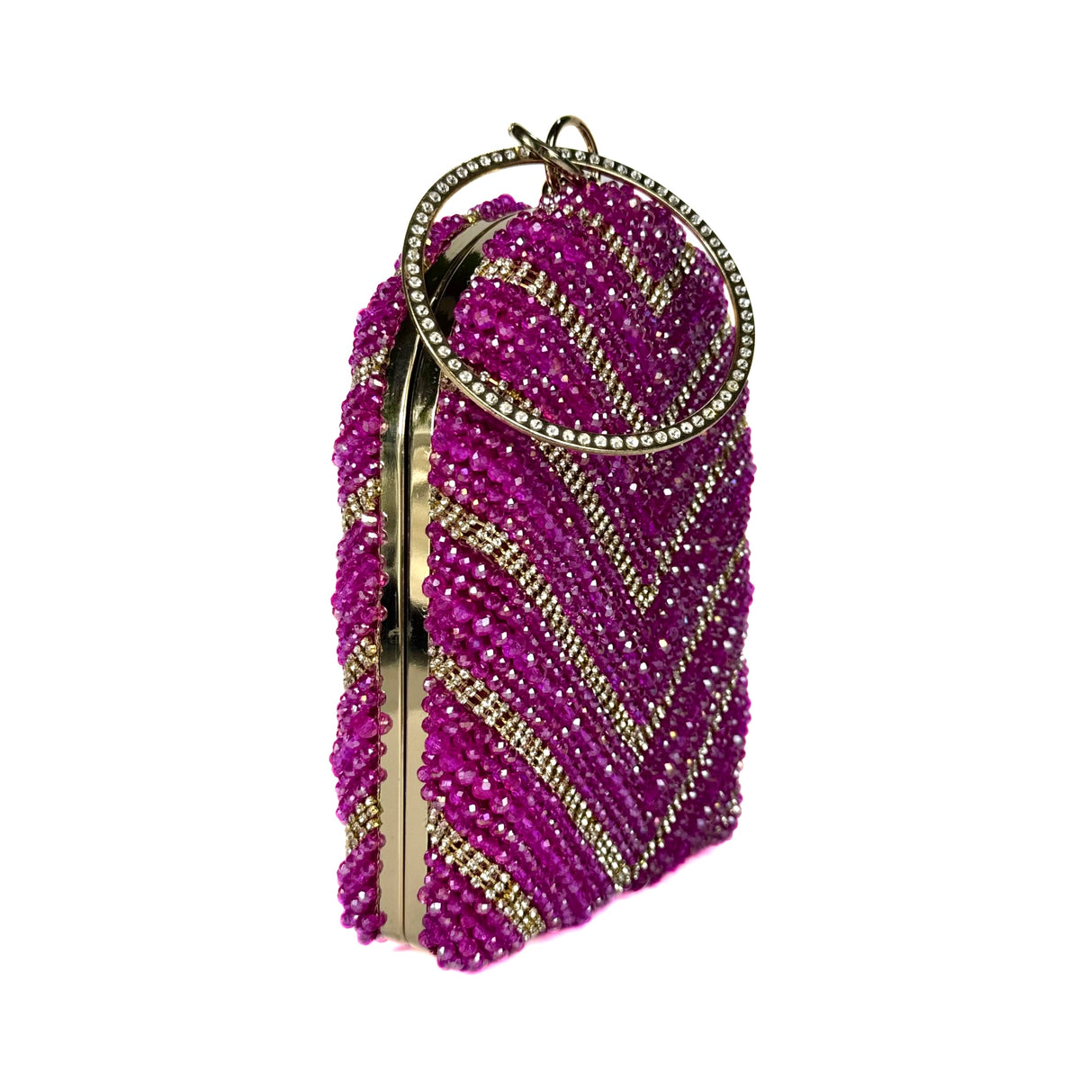 Crystal Elegance Clutch(Pink)