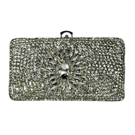 Silver Bridal Evening Clutch