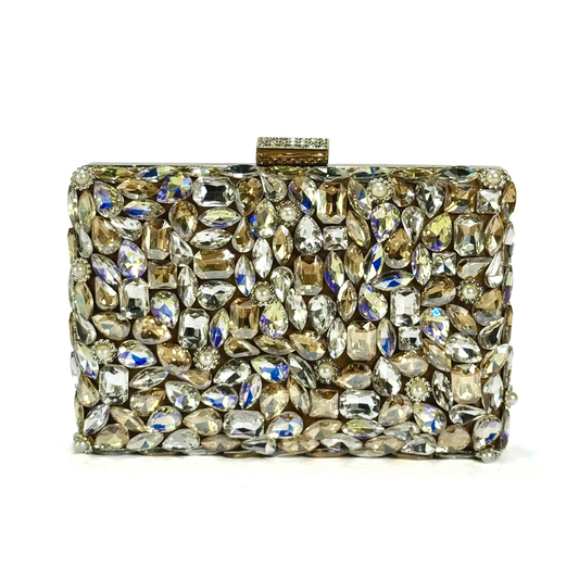 Crystal Embellished Clutch (D1 Golden)