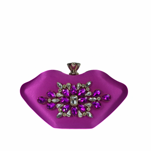 Luxury Lip Shape Clutch (Pink)
