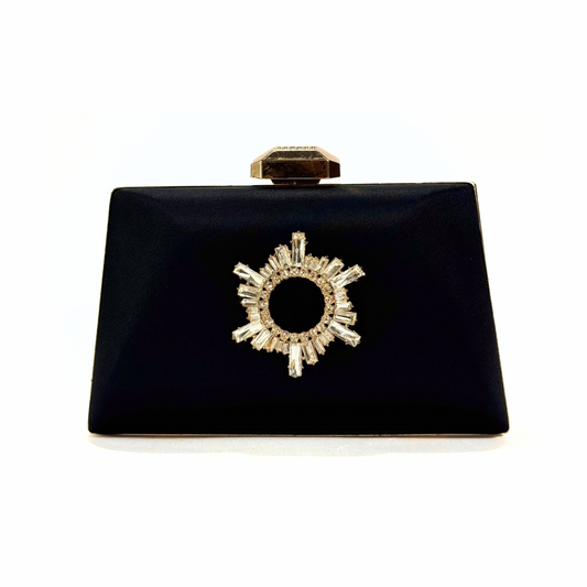 Starlit Halo Crystal Cutch (Black)