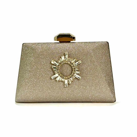 Starlit Halo Crystal Cutch (Golden)