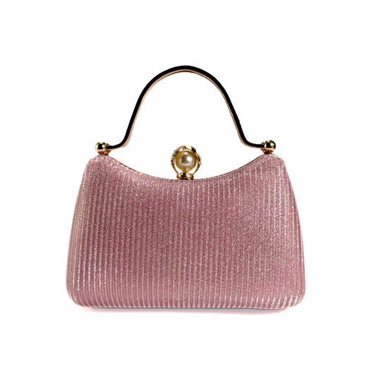 The Pearl Charm Clutch (Pink)