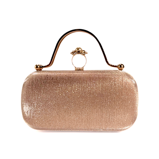 Pearl Clasp Ring Clutch (Golden)