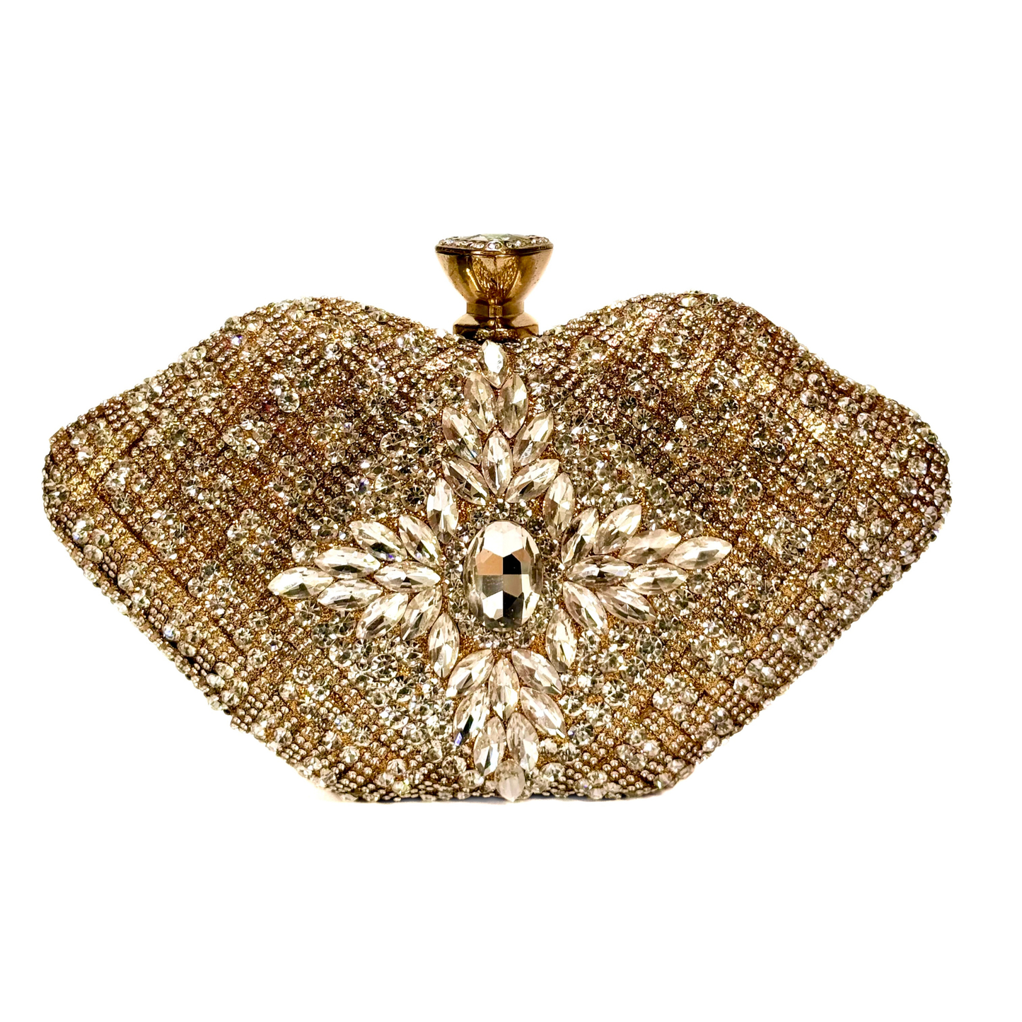 Lip-Shaped Bridal Clutch (D1 Golden)