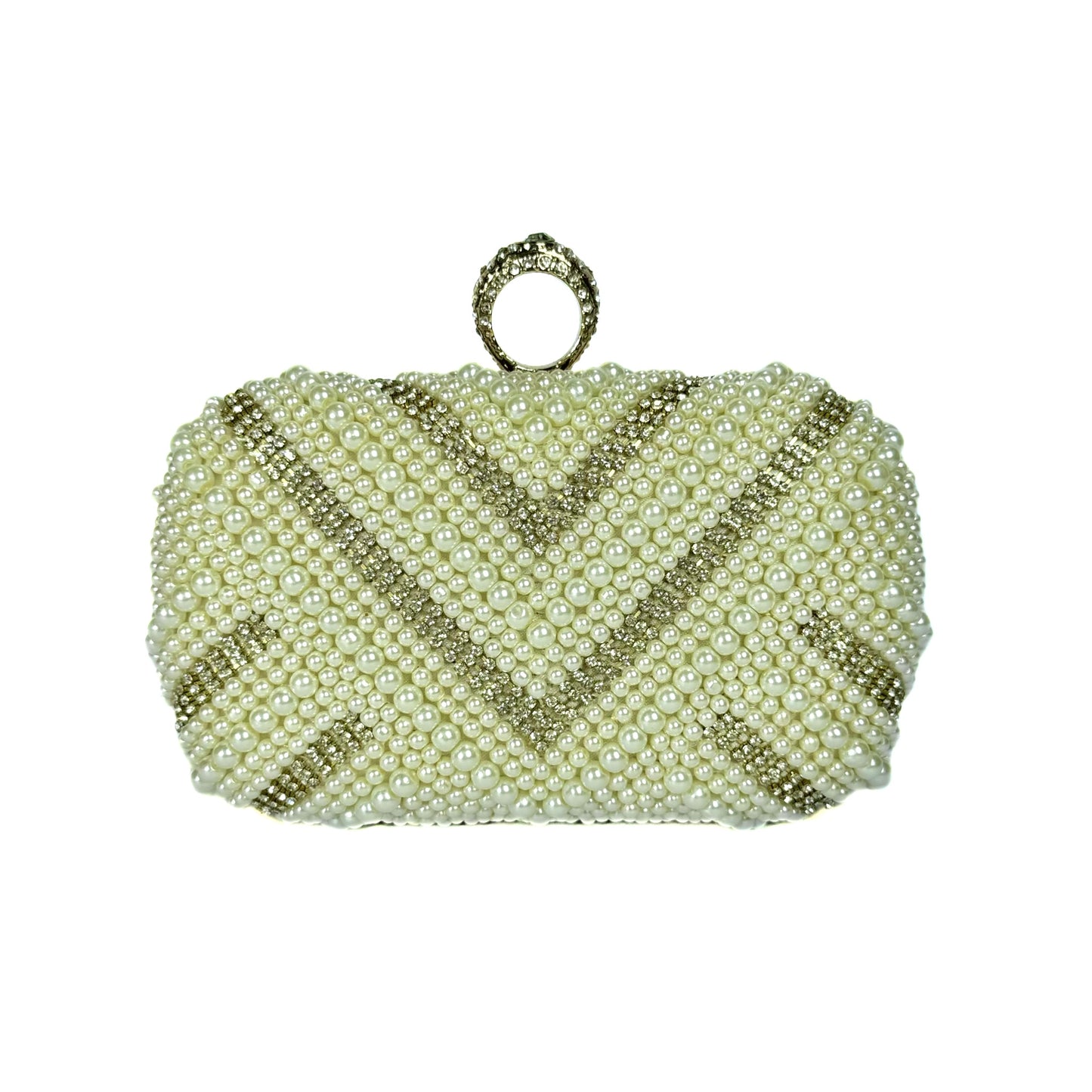 Radiant Pearl Ring Clutch (D3 Biege)