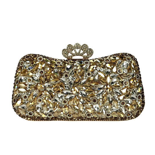 Glamorous Bridal Evening Clutch (Golden)