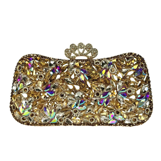 Glamorous Bridal Evening Clutch (Golden Multi)