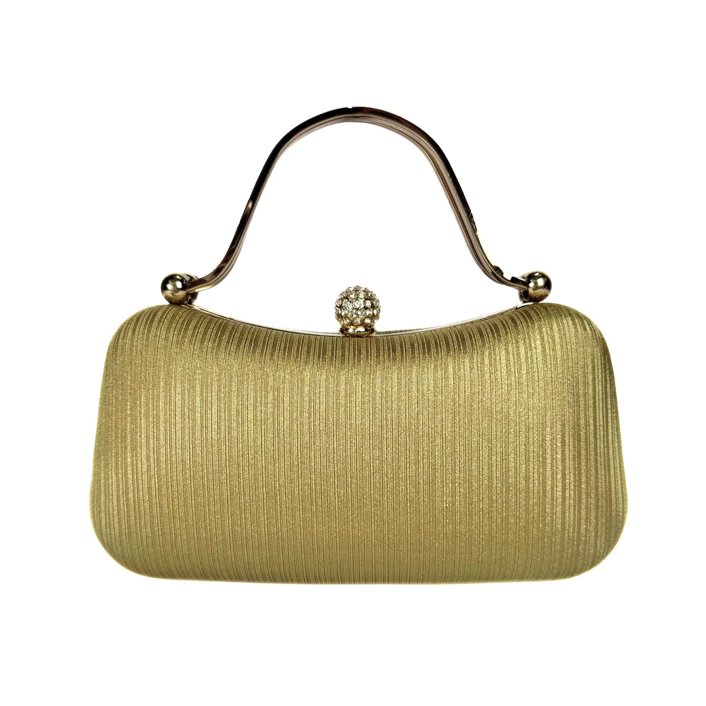Crystal Sphere Clasp Clutch (Golden)