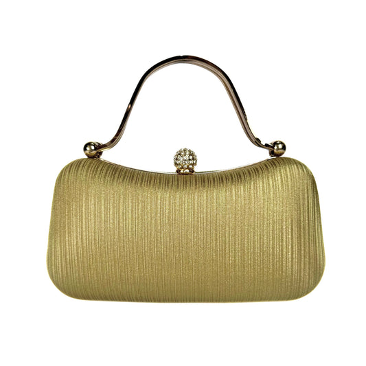 Crystal Sphere Clasp Clutch (Golden)