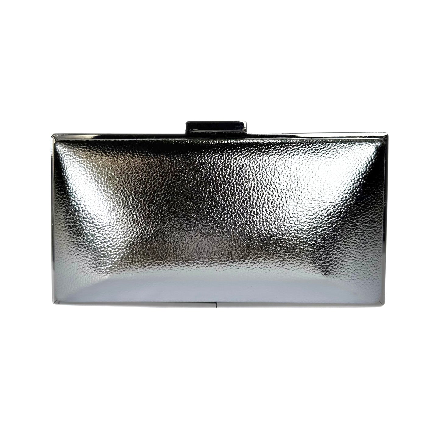 Silver Glow Luxe Clutch