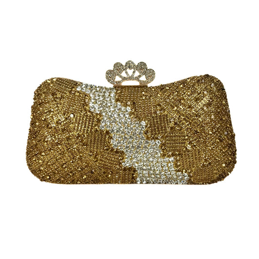 Golden Bridal Evening Clutch