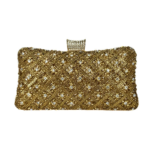 Golden Bridal Evening Clutch D2