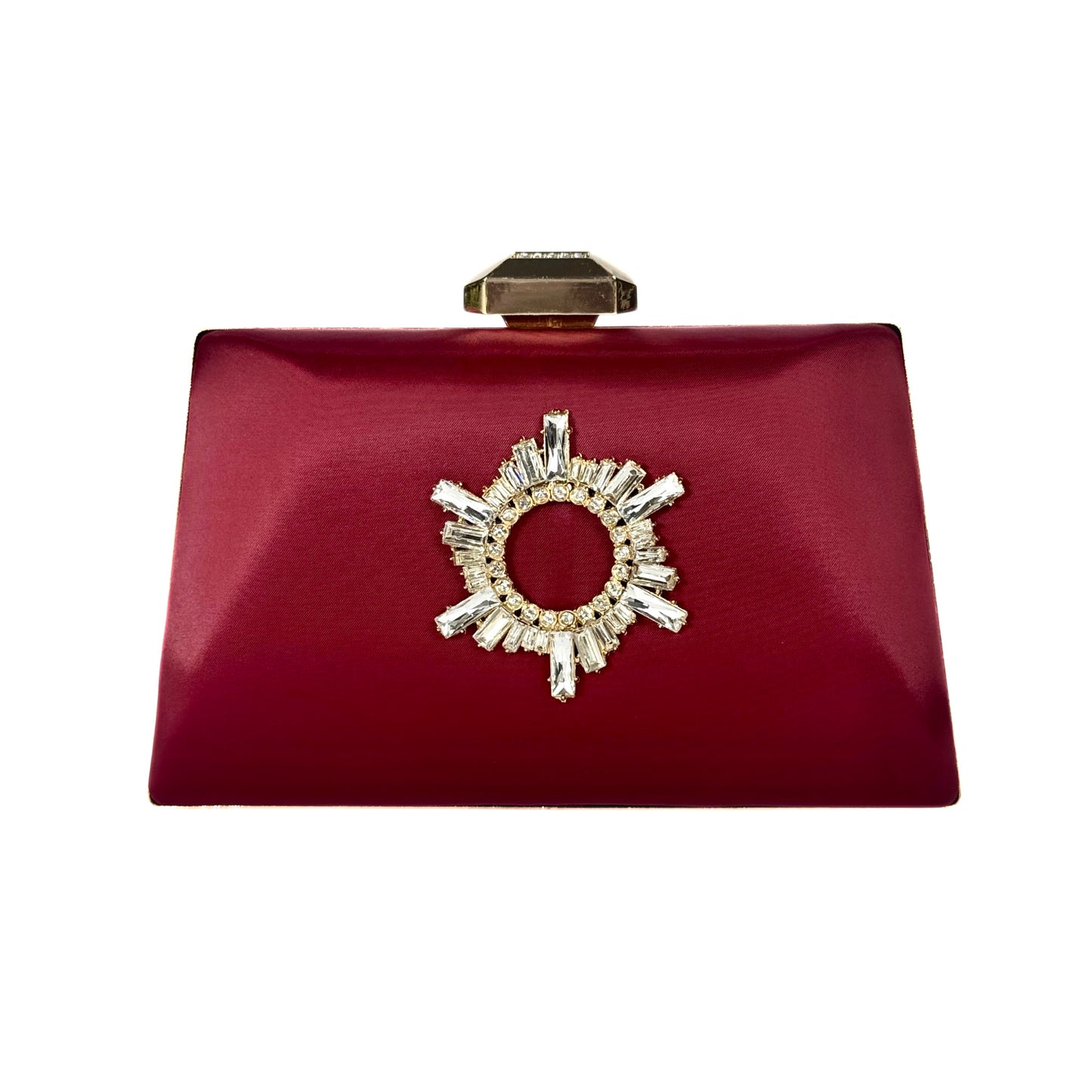 Starlit Halo Crystal Cutch (Maroon)
