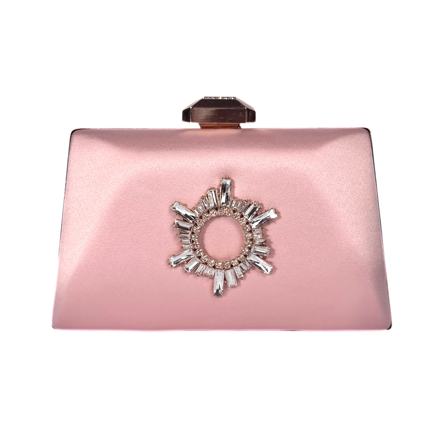 Starlit Halo Crystal Cutch (Baby pink)