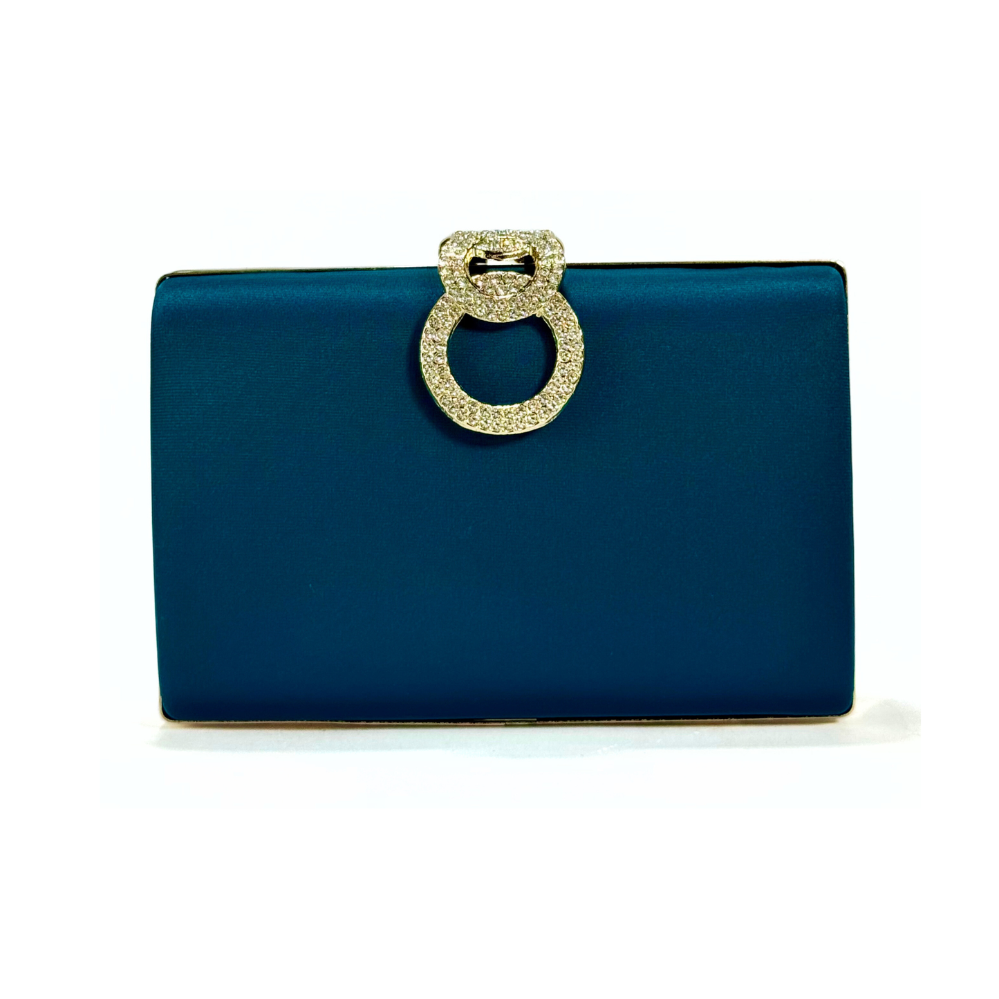 Elegant Crystal Brooch Clutch (Zinc)