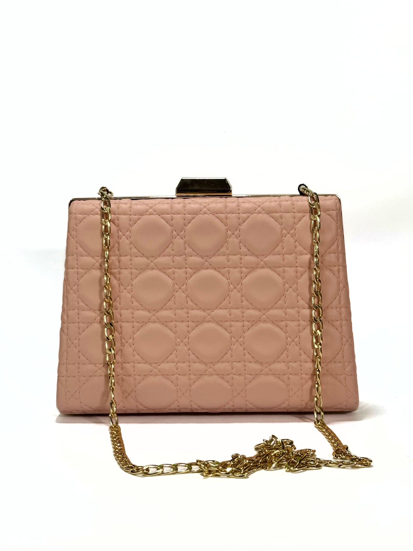 Luxury Quilted Clutch (Beige)