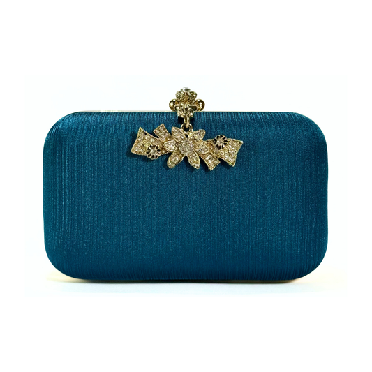 Flower Hanging Brooch Clutch (Zinc)
