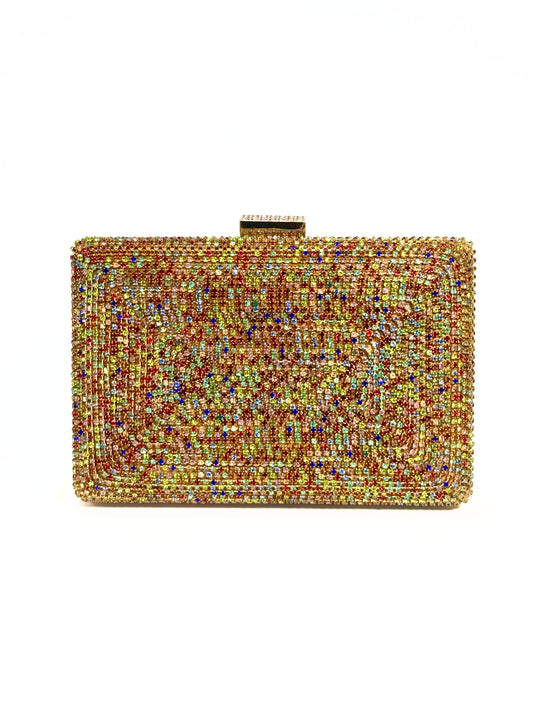 Multi-Color Jewel Clutch