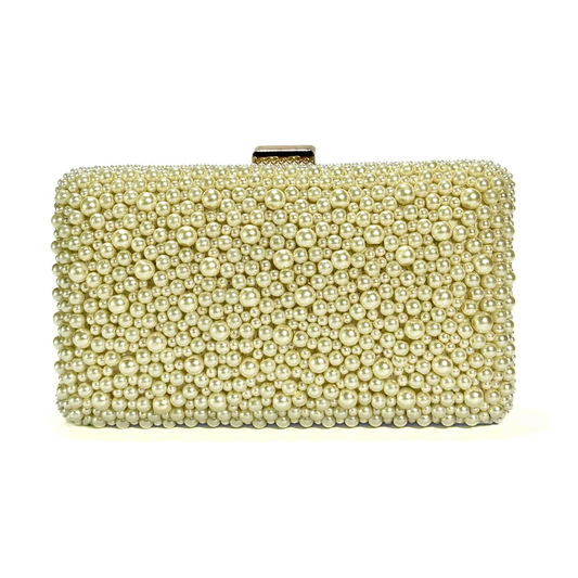 Classic Radiance Pearl Clutch (Beige)