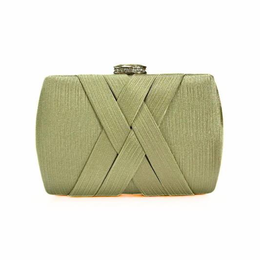 Luxe X Twine Clutch (Golden)