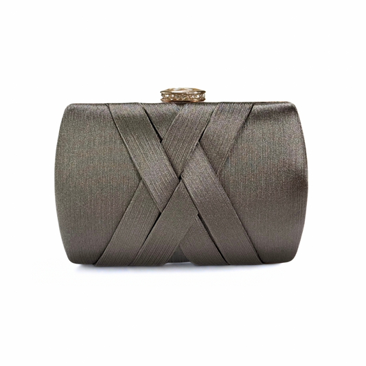 Luxe X Twine Clutch (Grey)
