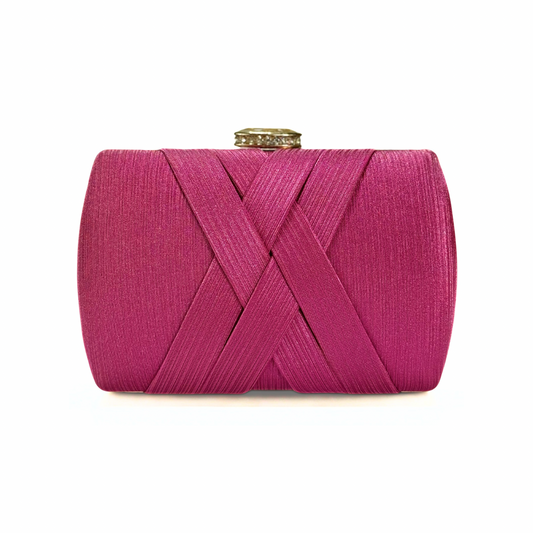 Luxe X Twine Clutch (Pink)
